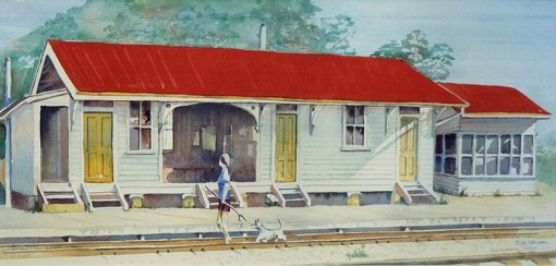 Beeburrum Railway Station by Janet Skinner
