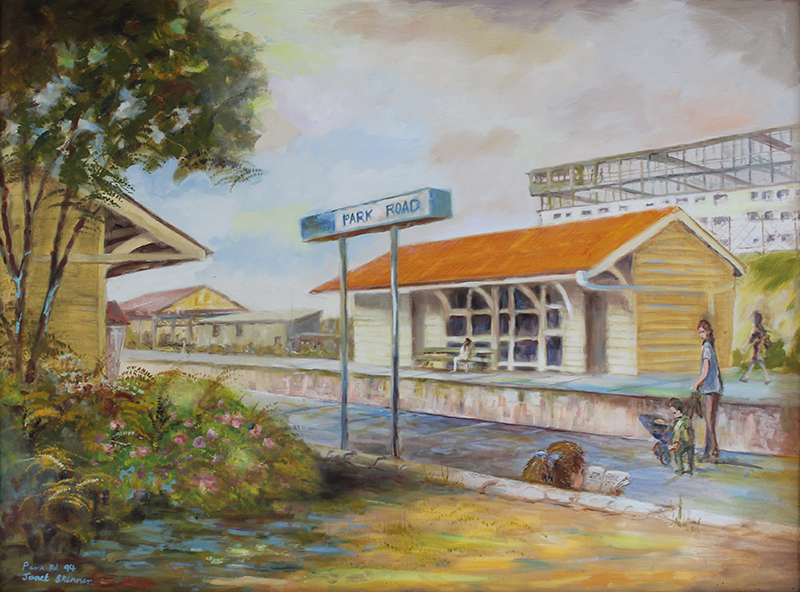 Park Road Brisbane Railway Station by Janet Skinner
