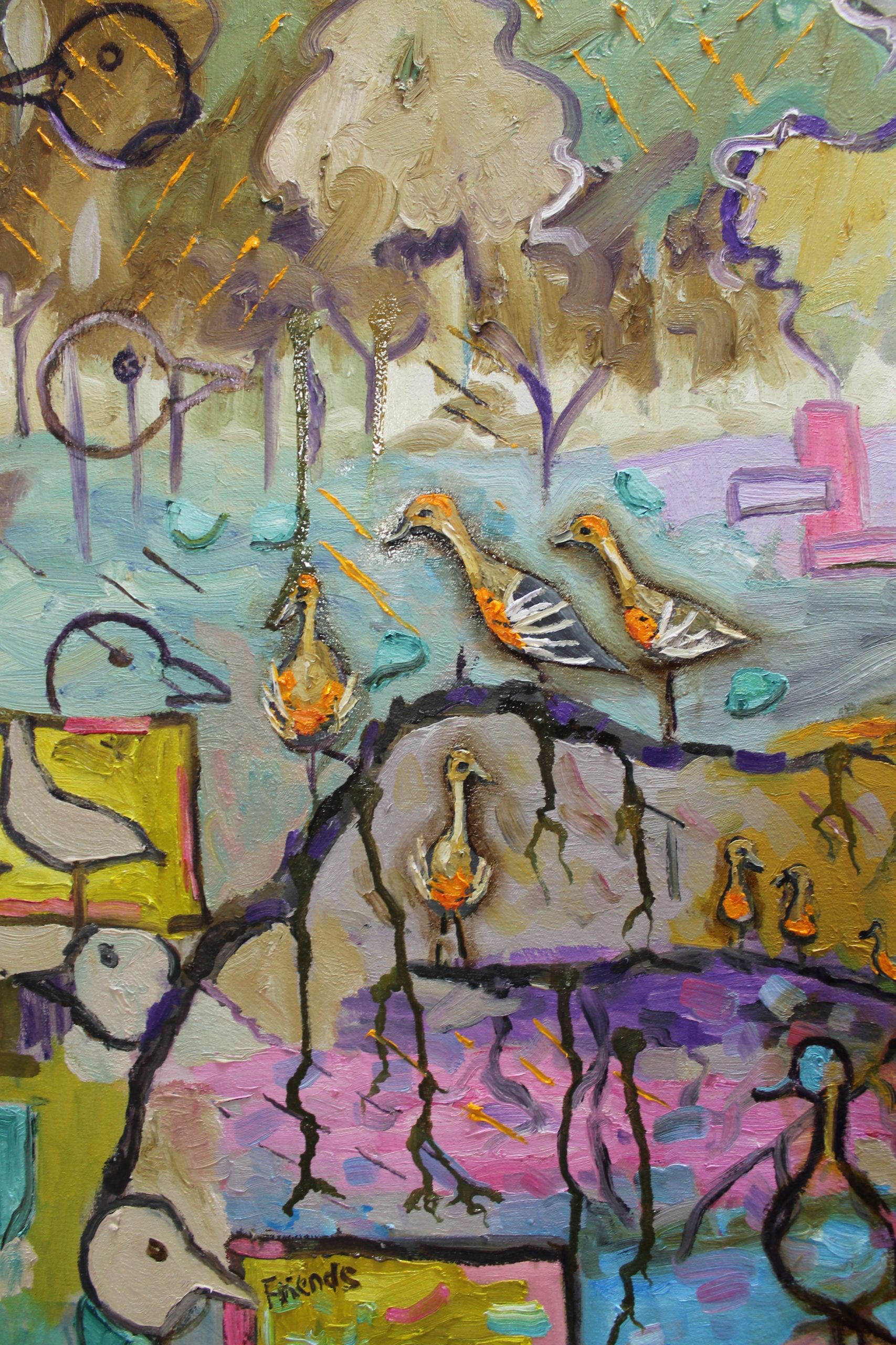 Whistling Ducks South Burnett by Janet Skinner